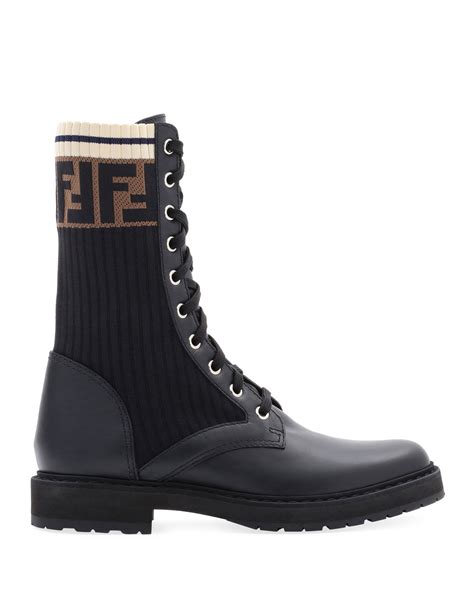 fendi inspired red boots|Fendi military boots.